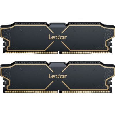 Модуль пам'яті для комп'ютера DDR5 32GB (2x16GB) 6000 MHz Thor Black Lexar (LD5U16G60C38LG-RGD)