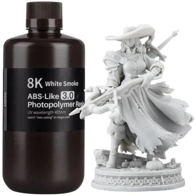Фотополімерна смола ELEGOO Resin, ABS-like 3.0 8K 1кг, white smoky (50.103.0236)