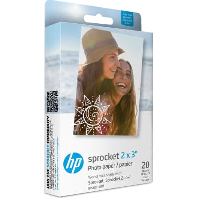 Фотопапір HP Zink для Sprocket 2"x3", glossy, self-adhesive, 20sh (HPIZ2X320)