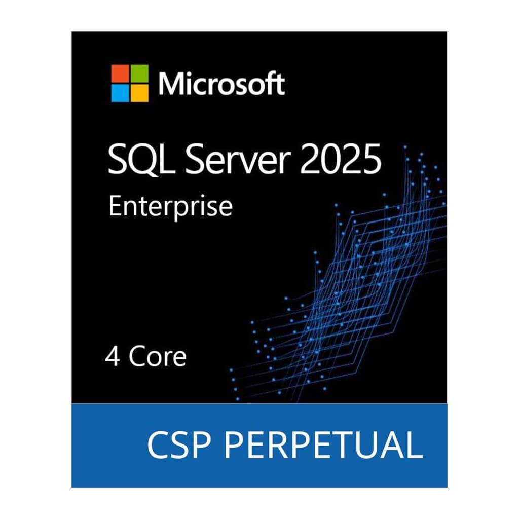 ПЗ для сервера Microsoft SQL Server 2025 Enterprise Core - 4 Core License Pack Commer (DG7GMGF0VNHG_0001)