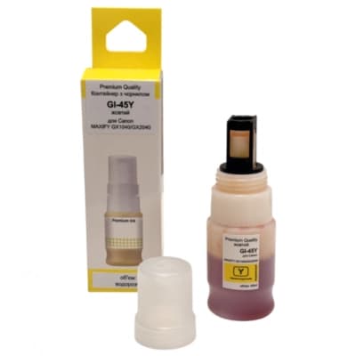 Чорнило Premium Quality Canon GI-45 40 ml Yellow, MAXIFY GX1040/GX2040 (70265162)