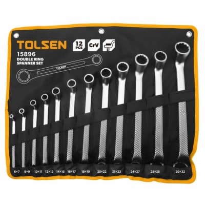 Ключ Tolsen накидних в чохлі 12 шт (15896)