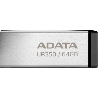 USB флеш накопичувач ADATA 64GB UR350 Silver-Black USB 3.2 (UR350-64G-RSR/BK)