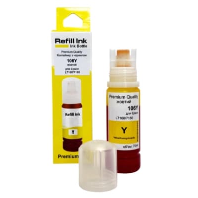 Чорнило Premium Quality Epson 106 70мл Yellow C13T00R440 (70264894)