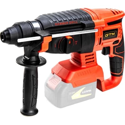 Перфоратор GTM RHC18/26BL, 18В, 2,5Дж, 0-1000об/хв, (без АКБ та ЗП) (RHC18/26BL_BARE TOOL)