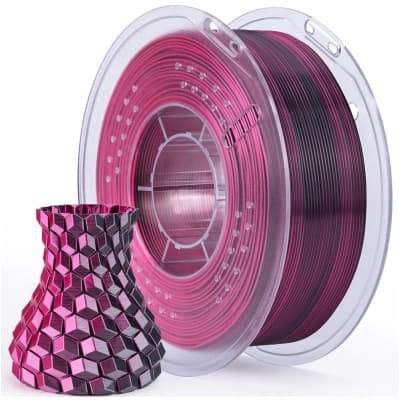 Пластик для 3D-принтера ELEGOO PLA Silk 1кг, 1.75мм, black red (50.203.0335)