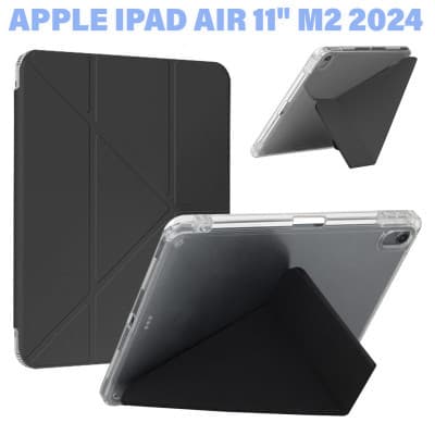 Чохол до планшета BeCover Ultra Slim Origami Transparent Apple iPad Air 11" M2/M3 (2024/2025) Black (711389)