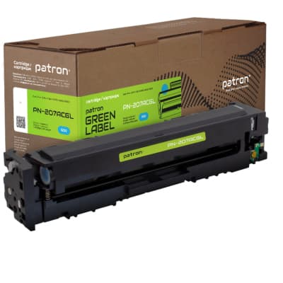 Картридж Patron HP 207A (W2211A) Green Label, cyan (PN-207ACGL)