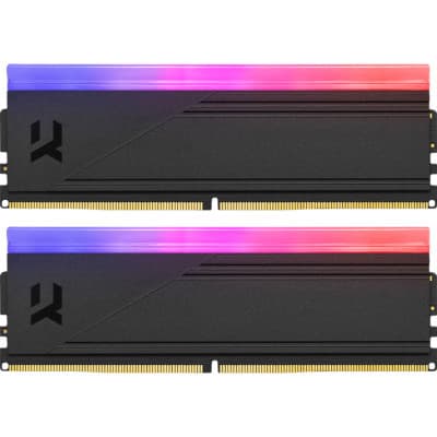 Модуль пам'яті для комп'ютера DDR5 64GB (2x32GB) 6400 MHz IRDM RGB Black Goodram (IRG-64D5L32/64GDC)