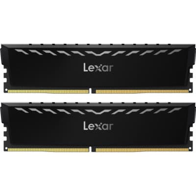 Модуль пам'яті для комп'ютера DDR4 16GB (2x8GB) 3600 MHz THOR Black Lexar (LD4U08G36C18LG-RGD)