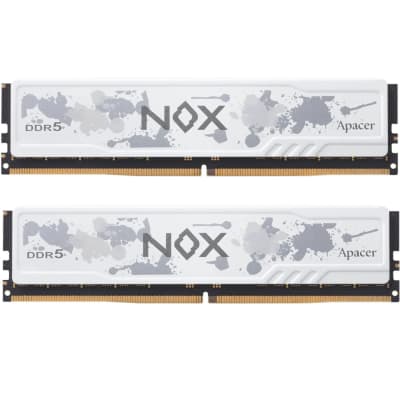 Модуль пам'яті для комп'ютера DDR5 32GB (2x16GB) 6000 MHz NOX White Apacer (AH5U32G60C622MWAA-2)