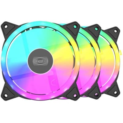 Кулер до корпусу PcCooler F3 T120 ARGB BK 3IN1