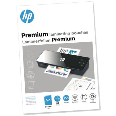 Плівка для ламінування HP Premium Laminating Pouches, A4, 80 Mic, 216x303, 100 pcs (9123) (838147)